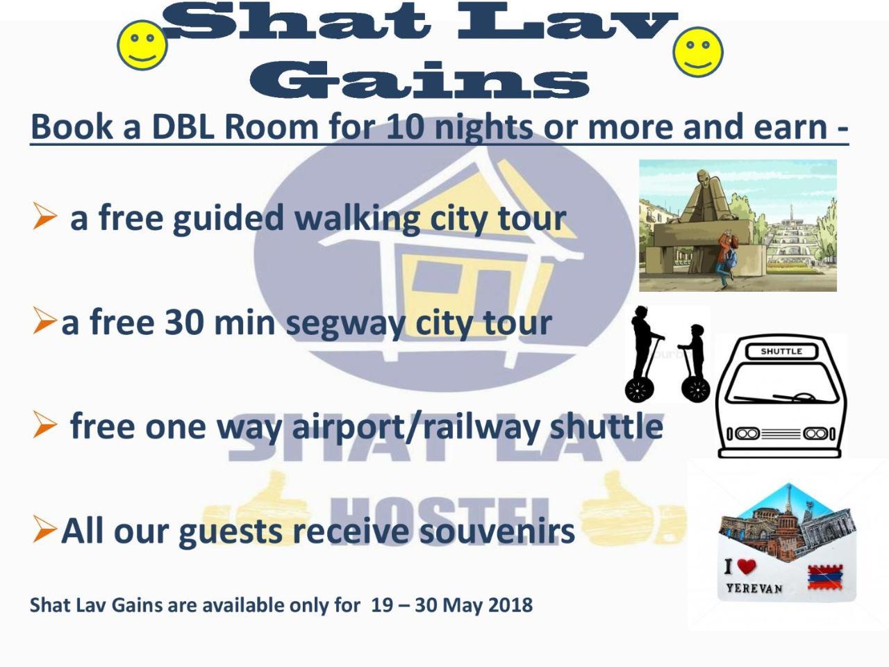 Shat Lav Hostel Jereván Kültér fotó